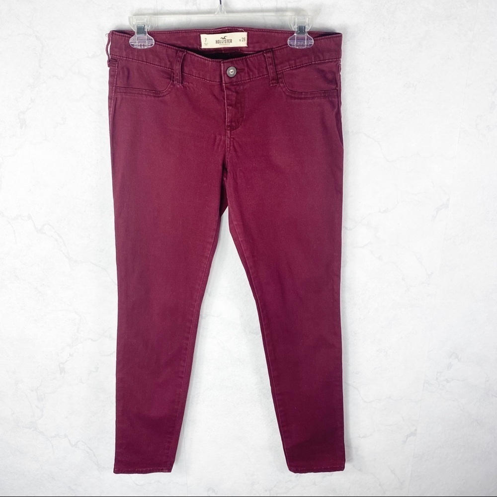 [Hollister] Classic Maroon Skinny Jeans